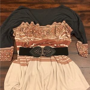 Free People Multicolor Sweater Dress